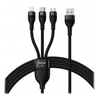 Data kabel Baseus Flash Series II  Fast charger Usb na Micro/ Lightning/ Type C 10W 1,2 crni