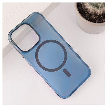 Maska Transparent Magsafe za iPhone 14 Pro Max plava