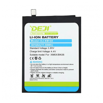 Baterija DEJI za Xiaomi Mi A2/ Mi 6X (BN36) (3010 mAh)