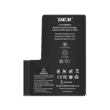 Baterija DEJI (Bez IC konektora) za iPhone 12 Pro Max (3687 mAh)