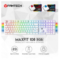 Tastatura mehanicka Gaming Fantech MK855 RGB Maxfit 108 Space Edition (Red switch)