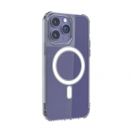 Maska Berlia Clear Mag Case Premium za iPhone 15 Pro transparent