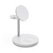 Bezicni punjac 3u1 magnetni za Apple Watch, iPhone i AirPods 15W beli