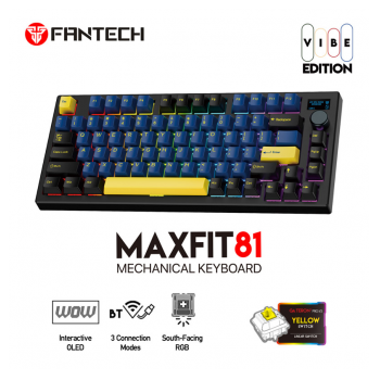 Tastatura Mehanicka Gaming Fantech MK910 RGB Vibe Maxfit 81 Grand Cobalt Wireless (Yellow switch)