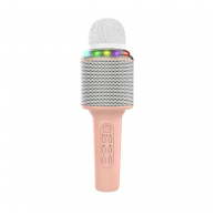 Mikrofon karaoke + zvucnik MKF X3 roze