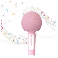 Mikrofon karaoke + zvucnik MKF T2 pink