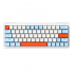 Mehanicka Wireless tastatura ZIFRIEND ZA63 Pro belo plava (zuti switch)