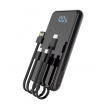 Power Bank wireless + 3u1 Aspor A305 PD 10000 mAh crna