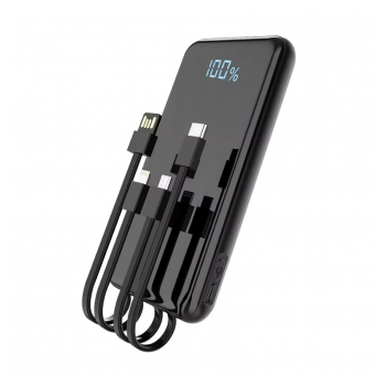 Power Bank wireless + 3u1 Aspor A305 PD 10000 mAh crna