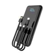 Power Bank wireless + 3u1 Aspor A305 PD 10000 mAh crna