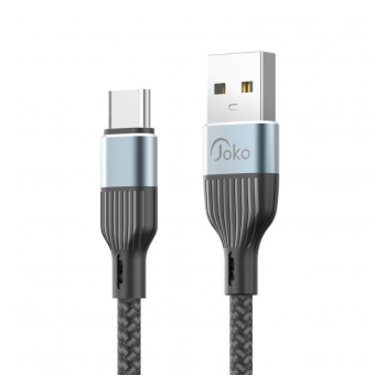 Kabel KONFULON Joko DL41, 3A, 120W, USB na Type-C sivi 1m