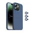 Maska Magnetic Lens za iPhone 15 Pro tamno plava