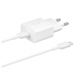 Kucni punjac Samsung 15W Type-C + kabel Type-C (EP-T1510) beli