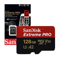 Micro SD SanDisk SDHC Extreme Pro 128GB 4K 170 MB/S Class 10 sa adapterom