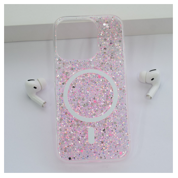 Maska Shine Shimmer Mag Case za iPhone 14 Pro roze