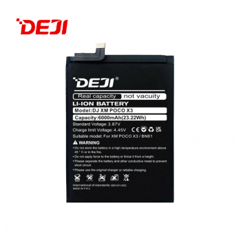 Baterija DEJI za Xiaomi Poco X3 BN61 (6000 mAh)
