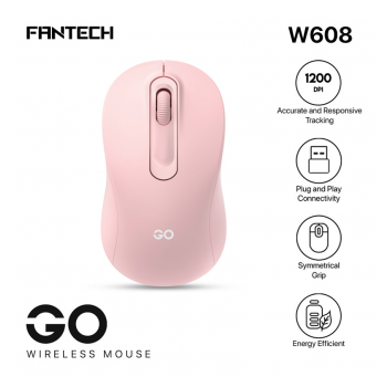 Mis Wireless Gaming Fantech W608 GO roze