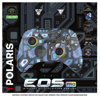 Joypad wireless Fantech WGP15 EOS PRO multiplatform RGB plavi