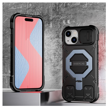 Maska Bibercas Matrix za iPhone 15 crna