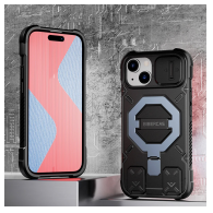Maska Bibercas Matrix za iPhone 15 crna.