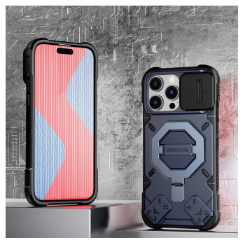 Maska Bibercas Matrix za iPhone 15 Pro plava