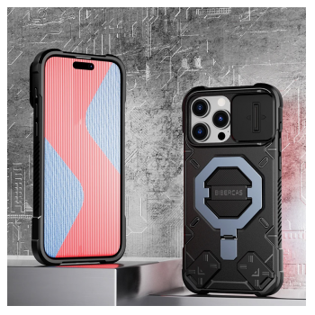 Maska Bibercas Matrix za iPhone 15 Pro Max crna