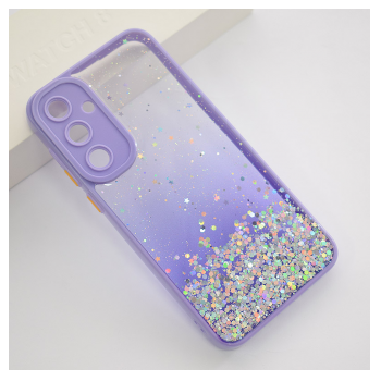 Maska Frame Glitter za Samsung A35 5G/ A356B ljubicasta