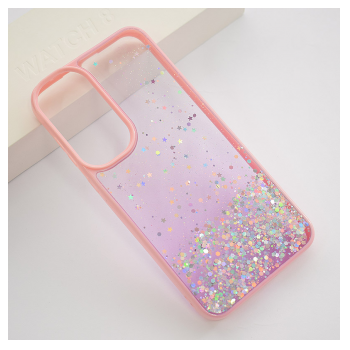 Maska Frame Glitter za Samsung A55 5G/ A556B roze