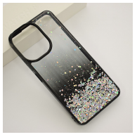 Maska Frame Glitter za Xiaomi Redmi 13C 4G/ Poco C65 4G crna