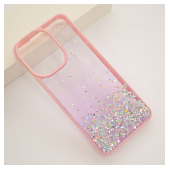 Maska Frame Glitter za Xiaomi Redmi 13C 4G/ Poco C65 4G roze