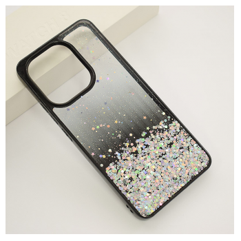 Maska Frame Glitter za Xiaomi Redmi Note 13 4G (EU) crna