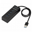 USB 3.0 HUB 4 porta JWD-U36 crni