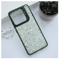 Maska Crystal Dots za Xiaomi Redmi Note 13 4G (EU) zelena