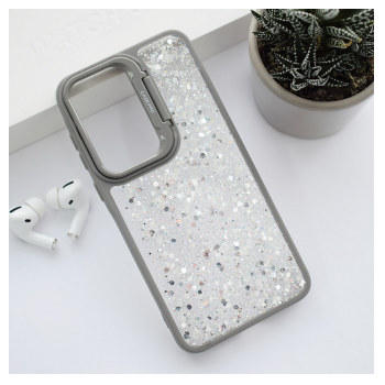 Maska Crystal Dots za Samsung A55 5G/ A556B siva