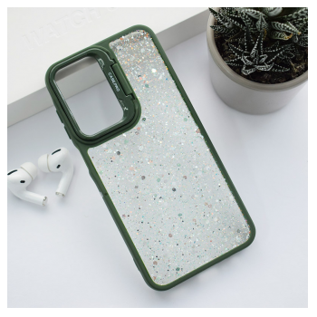 Maska Crystal Dots za Samsung A15 4G/ A155F/ A15 5G/ A156B zelena