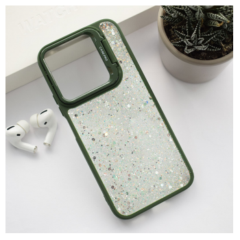 Maska Crystal Dots za Honor X8b zelena