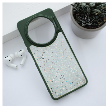 Maska Crystal Dots za Honor Magic 6 Lite/ X9b 5G zelena