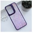 Maska Crystal Dots za Honor 90 Lite ljubicasta