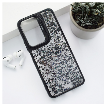 Maska Crystal Dots za Honor 90 crna