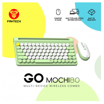 Mis tastatura Combo Wireless Fantech WK-897 GO Mochi 80 zeleni