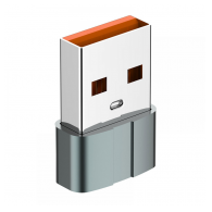 Adapter LDNIO LC150 Type-C na USB sivi