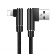 Kabel USB na Lightning Elbow crni 1m