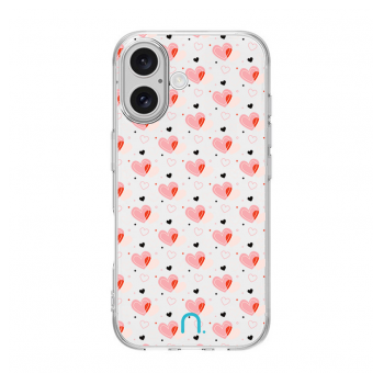Maska Nanobit Print za iPhone 16 Hearts