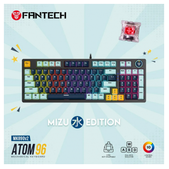 Tastatura mehanicka Gaming Fantech MK890 RGB Atom 96 navy (RED switch)