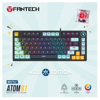 Tastatura mehanicka Gaming Fantech MK875 RGB Atom 81 Navy (RED switch)