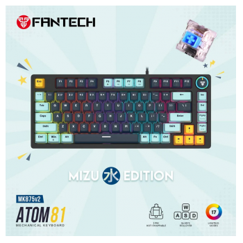 Tastatura mehanicka Gaming Fantech MK875 RGB Atom 81 Navy (BLUE switch)
