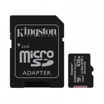 Micro SD kartica Kingston Canvas Select Plus 512GB Class 10 UHS-I U3 V30 A1 100/85MB/s