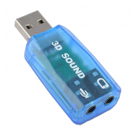 USB 2.0 zvucna karta 5.1 JWD-Sound4 plava