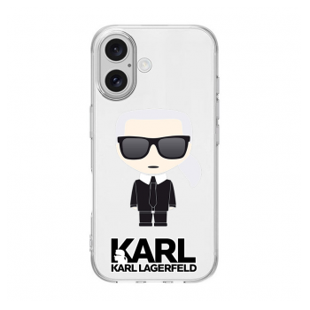 Maska Nanobit Print za iPhone 16 Karl Lagerfeld