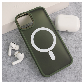 Maska Candy Shield Mag Case za iPhone 13 tamno zelena